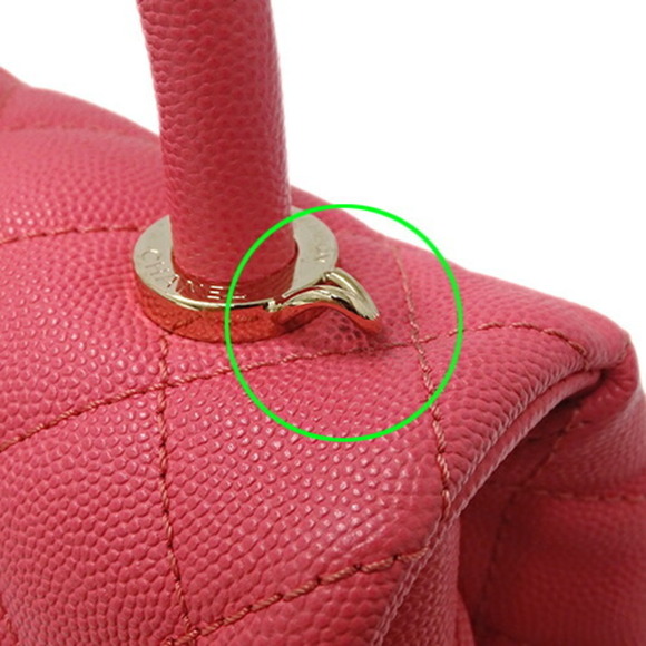 Chanel CHANEL Bag Matelasse Women's Handbag Shoulder 2way Caviar Skin Pink Cr... - Picture 10 of 14